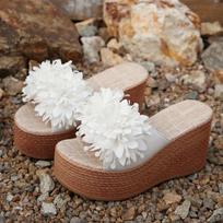 Platform Shoes, Thick-soled Shoes, Flip-flops, Women's Shoes 36 balta