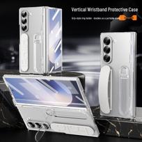 Samsung Zfold7 Wrist Strap Phone Case with Pen Slot & Full Hinge Protection for Zfold6 Z Fold3