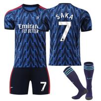 2025-26 Arsenal išvykos #7 SAKA Sportiniai treniruočių marškinėlių rinkiniai su kojinėmis Paaugliams Vaikams Suaugusiems Futbolo aprangos komplektai 16