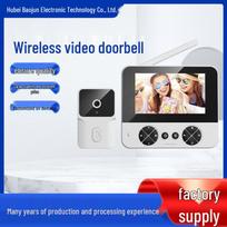 Stylish HD Wireless Video Intercom Doorbell with Smart Card Feature and Large Screen for Home Security Contact Customer Service