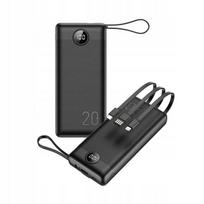 Powerbank Veger C20 Bateria 20000Mah Usb-C Micro Lightning +Wbudowany Kabel