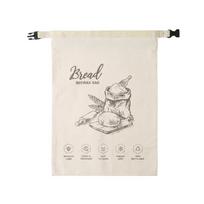 Reusable, Food Grade Beeswax Bread Bags With Closures And Zippers. One Size smėlis
