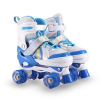 Xinfeng Beginner Inline Roller Skates for Kids and Adults with Flashing Double Row Wheels S (31-34) fits 30-33