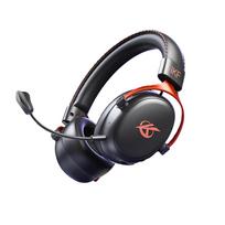 iKF Quad-Mode Gaming Headset, Over-Ear Wireless, Bluetooth and Wired, FPS-Specific Driver, Black-Red Color juoda