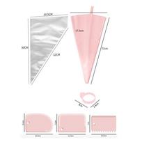 120Pcs/Set Stainless Steel Piping Tips SPiping Bags Set With 100 Disposable Bags Complete Cake Decorating Kit Baking Supplies
