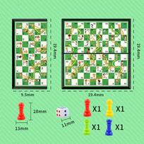 Nešiojamas Ludo, Šachmatų, Backgammon žaidimų rinkinys, Sulankstoma lenta, Kelioninis, Šeimos, Vaikams, Vakarėlio žaislas