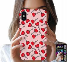 Etui Do Iphone Xs Max - Kobiece, Modne Wzory Lizaki W Serca Case