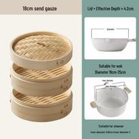 Handmade Bamboo Steamer Rack for Xiaolongbao, Dim Sum, Mantou, and Rice
