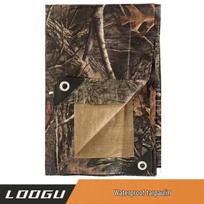 Bionic Camouflage Waterproof Tarpaulin Sunshade Cover: Thick, Durable Sailcloth for Sun Protection 130g (1.8x1.8m)