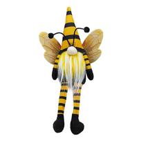 Plush Gnome Doll with Ladybug Theme and Wings Nordic Style Decorative Figurine for Home Office Tabletop Display One Size oranžinė
