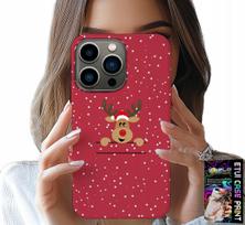 Etui Do Iphone 15 Pro Max - Świąteczny Renifer Mikołaj Święta +Szkło