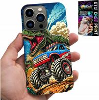Etui Do Iphone 15 Pro Max -Dinozaur W Monstertrucku Wzory Dla Dzieci