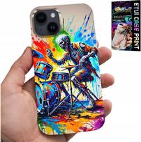 Etui Do Iphone 15 Plus - Rock Perkusja Bębny Kościotrup Pokrowiec