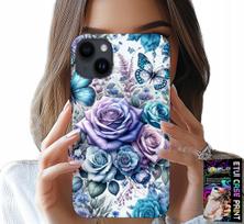 Etui Do Iphone 15 Plus - Kwieciste Wzory Różekwiatki Case + Szkło