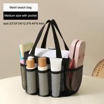 Mesh Shower Caddy Tote Bag with Multiple Pockets and Durable Handles for Bathroom Dorm Gym Travel Organization Storage
