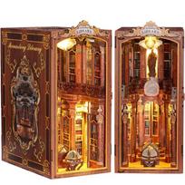 DIY Miniature Book Nook Puzzle 3D The Order of the Phoenix Wooden Model Kit 492 Pieces Assembly Difficulty 6/7 Ages 14+ Multicolor 19.2x11x24.5 cm
