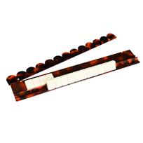 Acrylic Mahjong Tile Rack Holder with Cover for Organizing and Displaying Mahjong Tiles Durable and Lightweight Game Accessory for Home and Club Use