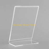 F26C Acrylic Mini Photo Frame Holder Standing Rack Clear Photos Frames Shelf for Home Bedroom Dormitory Office Desktop 3 Inch gryna