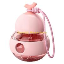 F26C Convenient Portable Mini Gourd Pills Organizers Multiple Divisions For Medicine Storage Airtight Seal For Protections rožinė