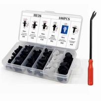 925pcs-100Pcs Auto Fastener Clip Kit Fender Rivet Clips Auto Body Push Retainer Pin Rivet Bumper Door Trim Panel Retainer Repair