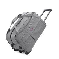 Unisex Large Capacity Foldable Oxford Trolley Bag for Travel Small pilka