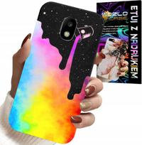 Etui Do Samsung Galaxy J5 2017 - Tęczowe Kolorowe Wzory, Farba + Folia