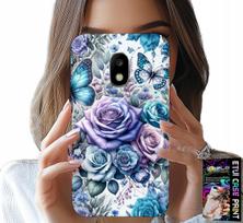 Etui Do Samsung Galaxy J5 2017 - Kwieciste Wzory Różekwiatki Case + Szkło