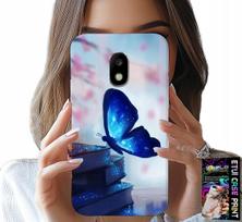 Etui Do Samsung Galaxy J5 2017 - Niebieski Motylek, Motyl, Damskie Wzory