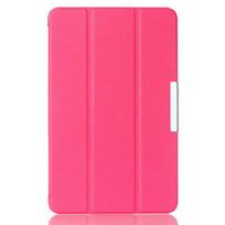 Samsung Tab A A6 10.1 T580/T585C Leather Protective Case, Anti-fall Design, Three-fold Magnetic Cover 10.1 inch Tab A A6 raudona
