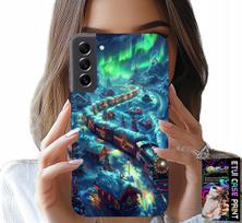 Etui Do Samsung Galaxy S22 Plus - Pociąg, Ekspres Świąteczny Wzory + Szkło