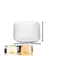 Ultrasonic USB Aroma Diffuser & Humidifier, Silent 500ML LED Lamp for Bedroom USB
