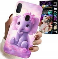 Etui Do Samsung Galaxy A20E - Słodki Słonik Na Różowym Tle Case +Folia