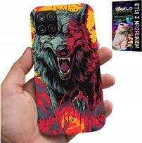 Etui Do Samsung Galaxy A22 5G - Wilk Wilki Wataha Super Wzory Case + Szkło
