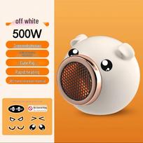 Quick Heat PTC Electric Fan Heater for Living Room & Bedroom - Low Noise, Safe Tip-Over Feature