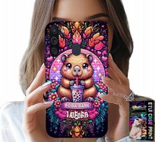 Etui Do Samsung Galaxy A21 - Słodka Kapibara Z Szejkiem, Super Wzory