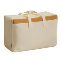 Large Capacity Clothes Moving Bag Thickened Luggage Storage Bag Clothes Quilt Storage Bag  for Home 23.62 x 15.75 in smėlis