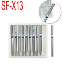10 vnt Dental Diamond FG didelės spartos kapos, skirtos dantims poliruoti, 1,6 mm SF-X13 odontologijos medžiagos