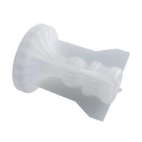 Nordic Candlestick Silicone Molds for Plaster Cement Epoxy Resin Candle Holde GF white