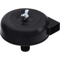 Air Compressor Filter Muffler, Threaded Air Compressor Muffler External Thread 3/8PT, Black, 16mm