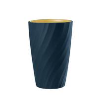 Custom Double-Layer Mouthwash Cup: Creative Couple Toothbrush Holder 301-400ml tamsiai mėlyna spalva
