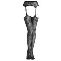 Women Fishnet Suspender Pantyhose Thigh High Stocking Patterned Tights for Women Girls Halloween One Size