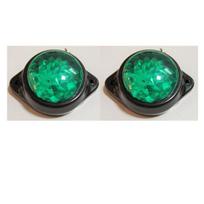 2x Žalias LED papildomas žibintas (12V, 6 šviesos diodai) – Universalus markeris/dekoratyvinis žibintas – Atsparus vandeniui, itin ryškus, ilgaamžis – 12001804 (Žalias) žalia