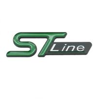 3D Metal ST line Car Rear Trunk Emblem Sticker Badge Decal ST Line Logo  for Focus Mondeo Kuga Ranger Mustang F150 Everest Ecosport 8cmx2.7cm