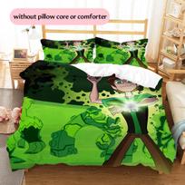 Ben 10  Pattern Bedding Quilt Set  Home Decoration  Gift (1 * duvet cover + 2 * pillowcase  without core) 135x200cm