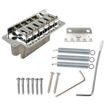 Fender ST Single Tremolo Bridge, Six-String Through-Body Vibrato System, Electric Guitar Accessory - Silver, Black, Gold. sidabras