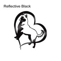 Siberian Husky Dog Decals Car Window Windshield Sticker Pet Dog Graphics Vinyl Decal Truck Laptop Reflective Decor Accessories 1 Piece