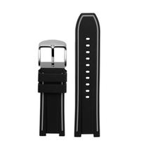 New Rubber Watchband For Hamilton Khaki Navy Devil Fish H78716983/78615335 Men's Silicone Watch Bracelet Strap 26mm Oragne Gray 26mm