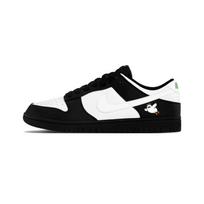 Nike Dunk Black And White Dove Cushioning Low top Skateboard Shoes Unisex White Black DD1391-100(Team634-) 46