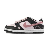 Nike Dunk Abrasion Resistant Low top Skateboard Shoes Unisex Black White DD1391-100 (Team352-) 35.5