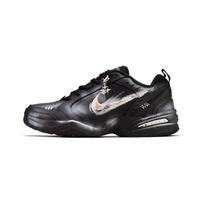 Nike Air Monarch 4 Cushioning, Wear Resistant Low top Chunky Sneakers Unisex Black Gold Silver 415445-001(Team462-) 38.5